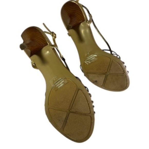 Bandolino Davincius Strappy 3 inch Brown and Gold Sandal Size 8M - Picture 3 of 6